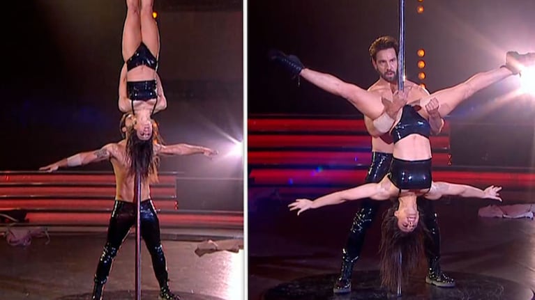 El bailarín se quejó luego del riesgoso truco.