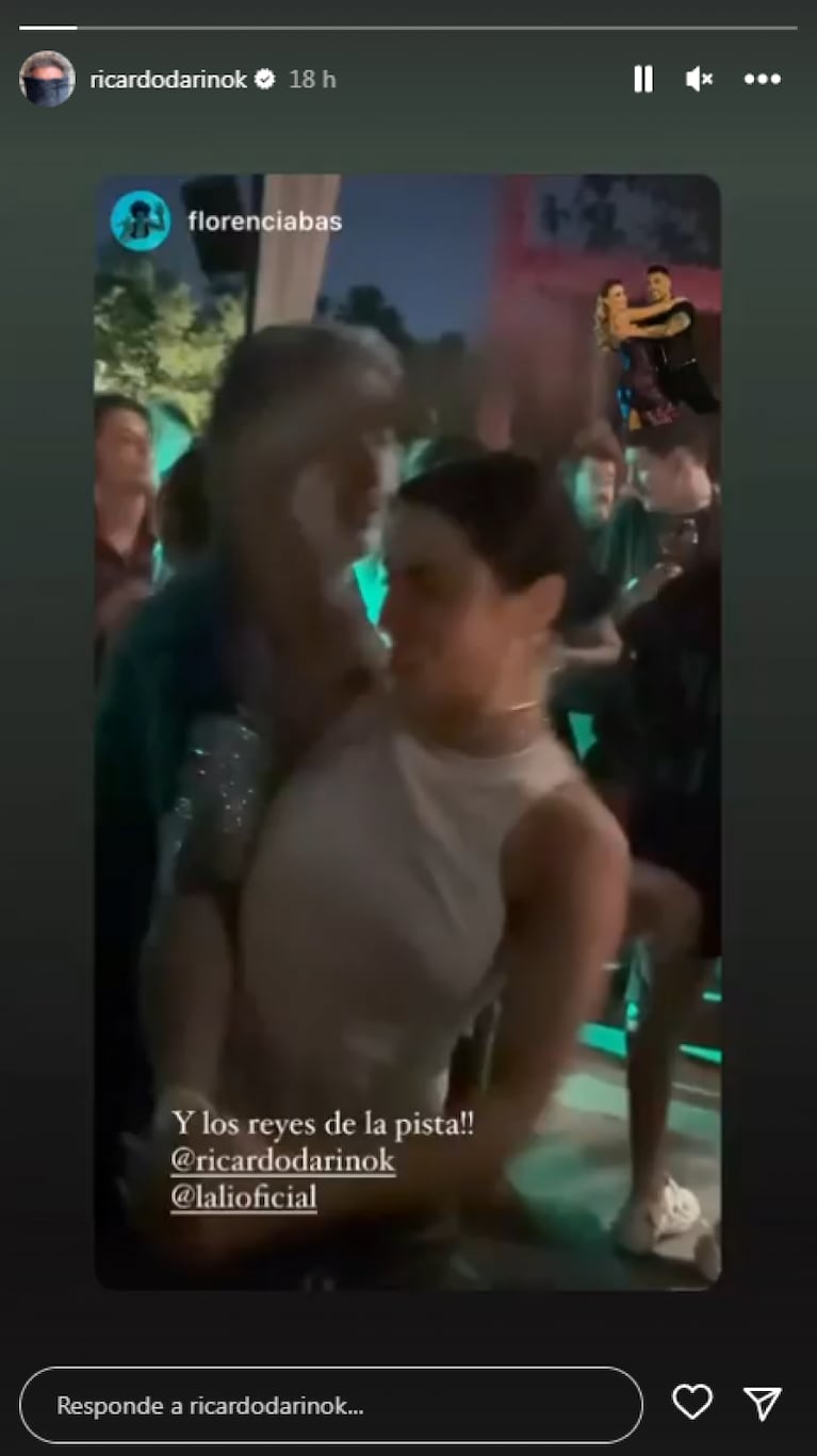 El baile viral de Lali Espósito y Ricardo Darín en el cumpleaños de Fito Páez