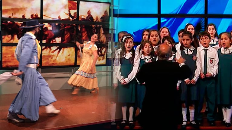 El ballet Camin y el coro de niños Domingo Zípoli fueron parte de un Telenoche especial.