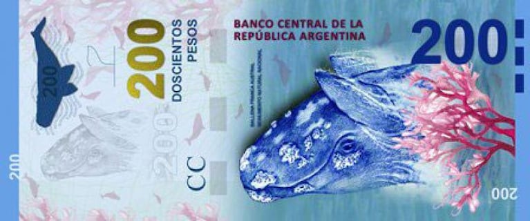 El Banco Central lanzará billetes de 200, 500 y 1.000 pesos