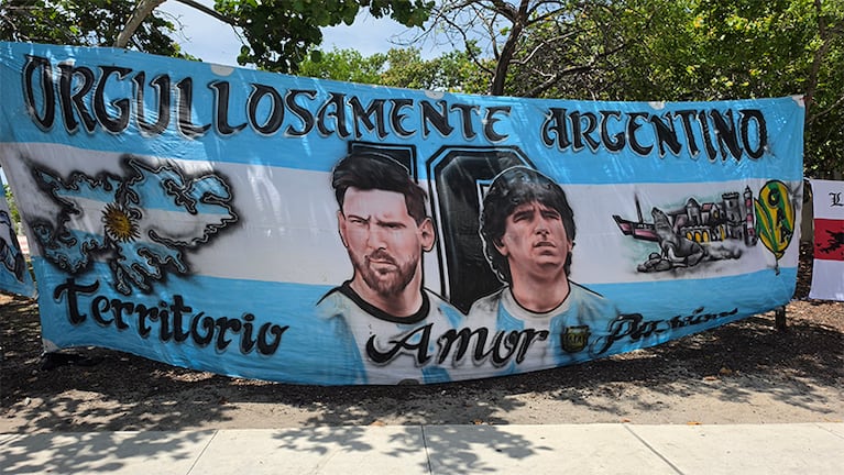 El banderazo argentino en Miami.