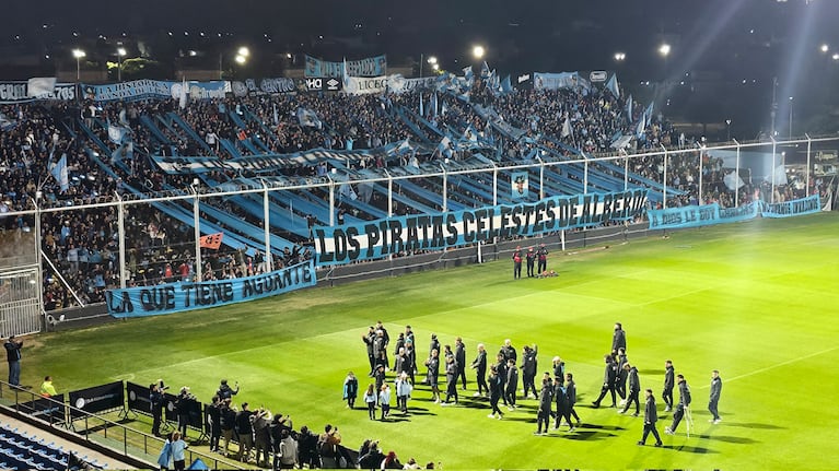 El banderazo de Belgrano en Alberdi en la previa de la final con River.