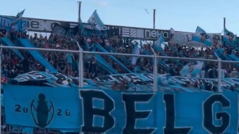 El banderazo de Belgrano fue en el Gigante de Alberdi con la presencia del plantel.