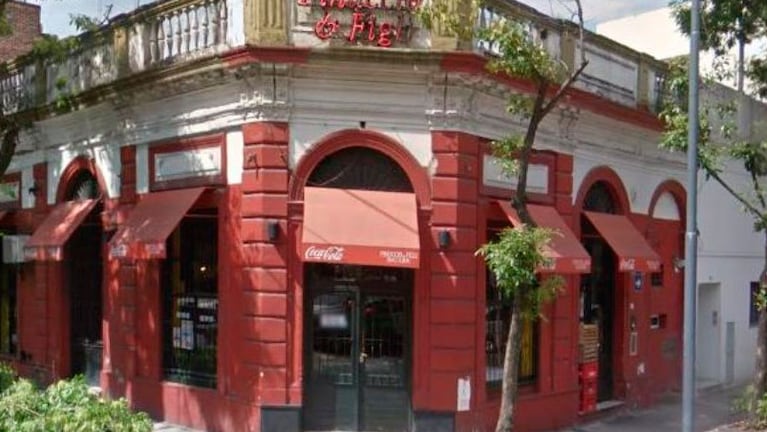 El bar de comida italianas Pinuccio & Figli de Balvanera donde ocurrió la tragedia.