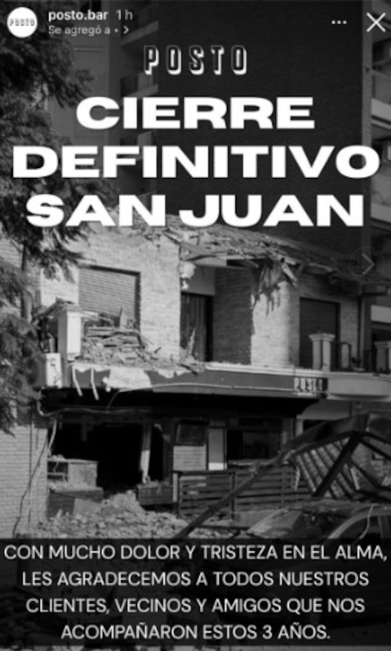 El bar de la tragedia comunicó que cierra definitivamente.