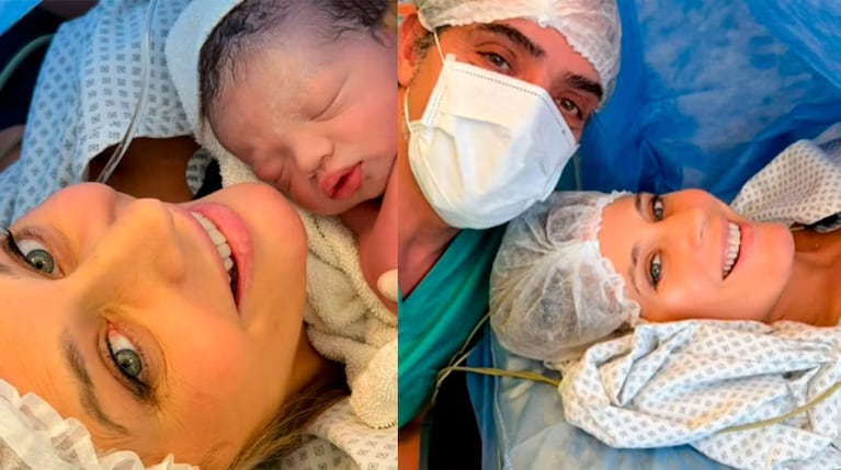 El bebé de la modelo nació el miércoles en el Sanatorio Otamendi.