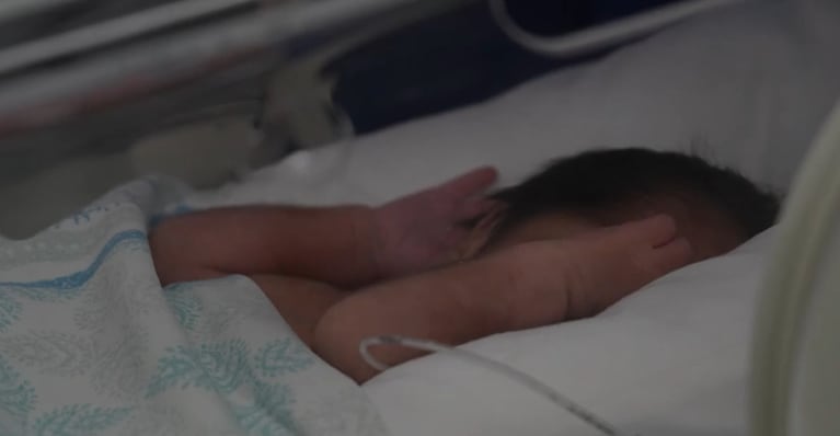El bebé fue derivado desde San Juan al Hospital de Niños para ser intervenido.