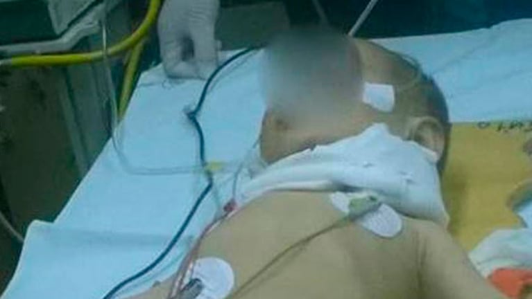 El bebé sigue internado en un hospital de Florencio Varela. Foto: Conexión Sur.