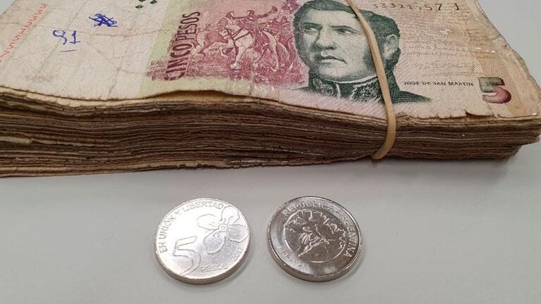 El billete de cinco pesos deja de tener validez a fines de febrero