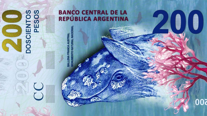 El billete de la ballena que causó revuelo. 