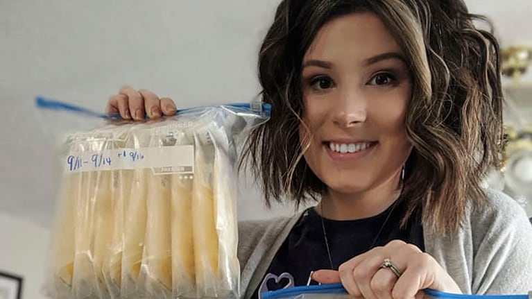"El bombeo no es para débiles", publicó la mujer en su Facebook.