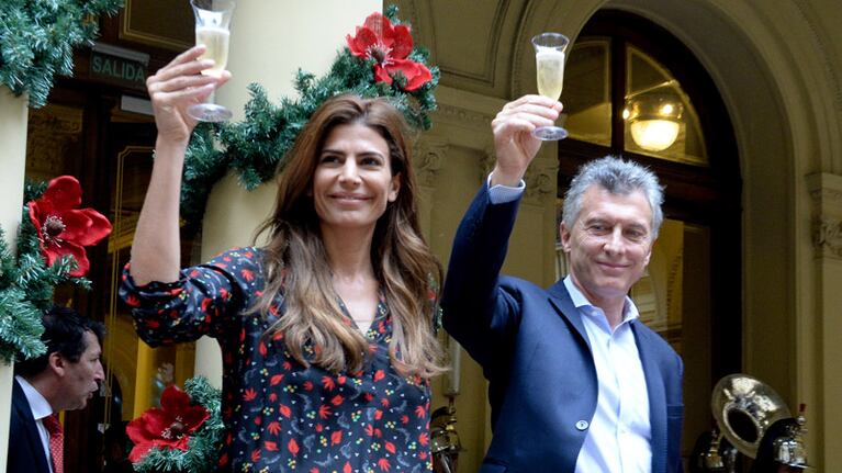 El brindis en la Casa Rosada. Fotos: Casa Rosada