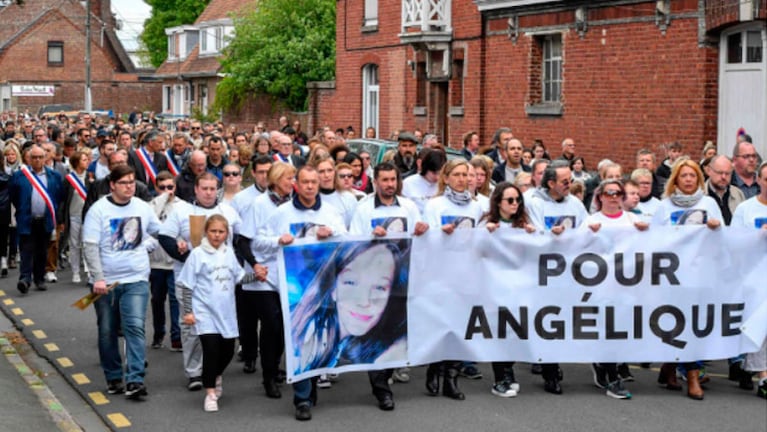 El brutal crimen de Angélique provocó indignación en Francia. Foto: AFP.