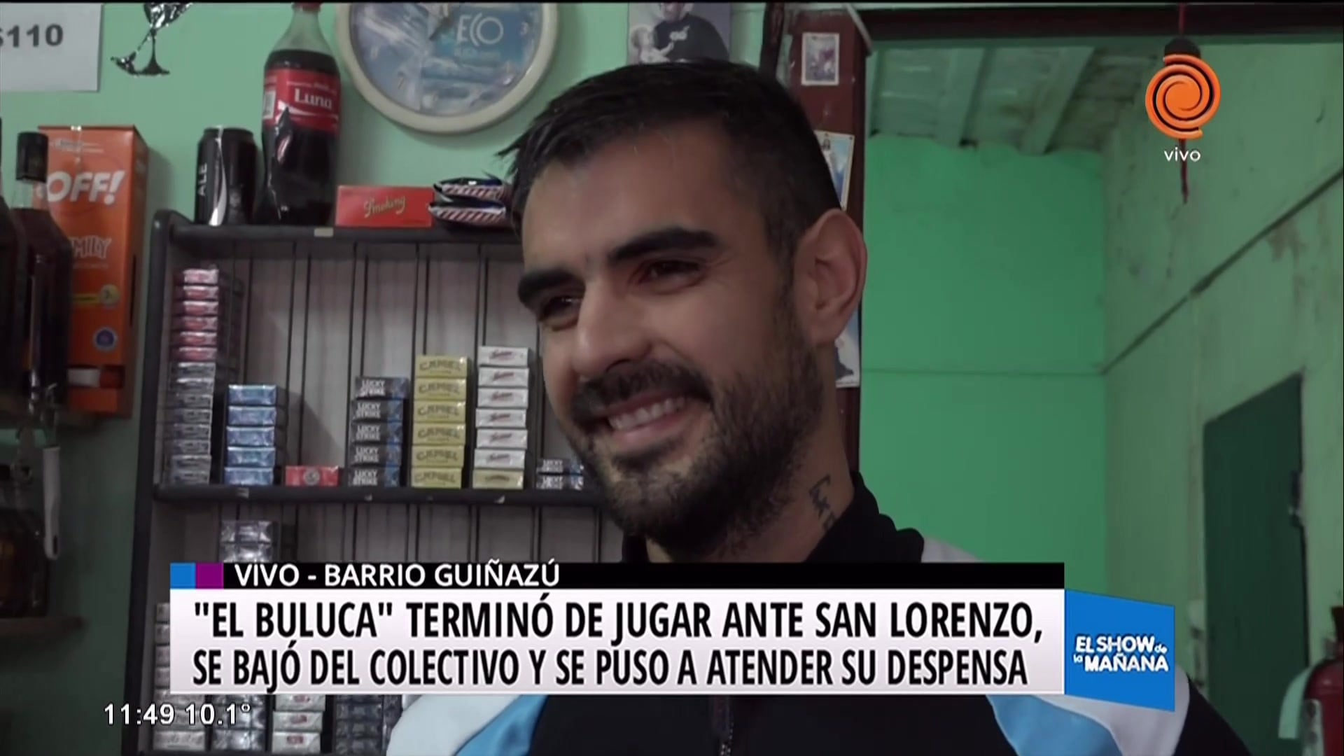 "El Buluca" se divide entre Racing y la despensa