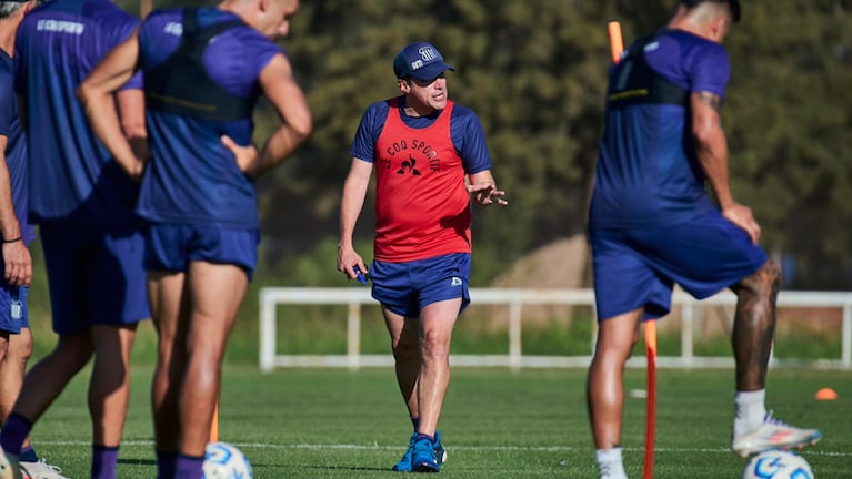 El Cacique Medina en la pretemporada  con Talleres.