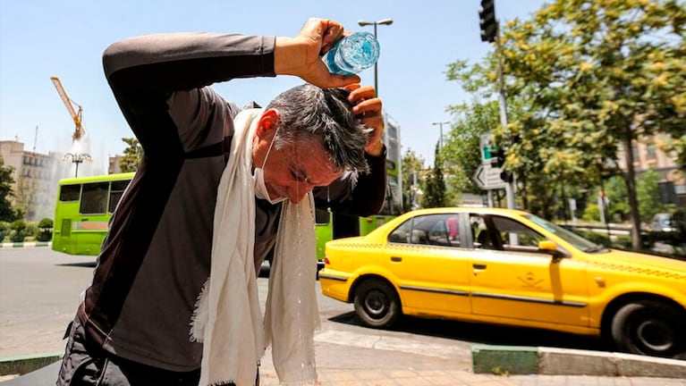 El calor se volvió insoportable en Irán. Foto: AFP.