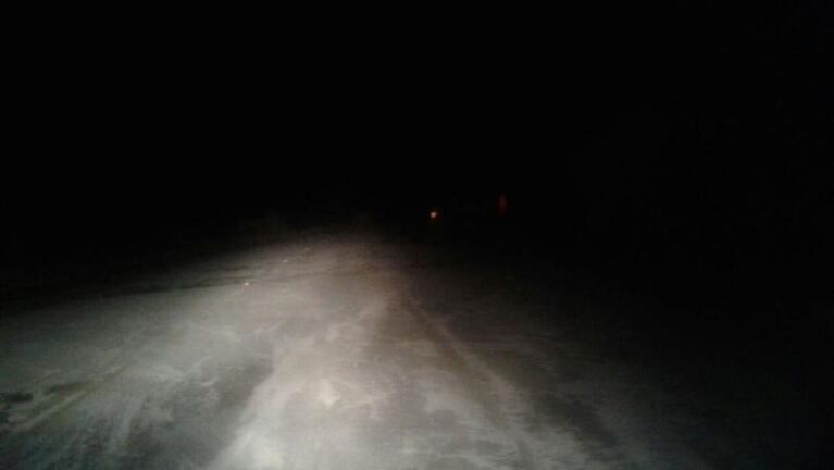 El Camino de las Altas Cumbres está cerrado por el hielo 