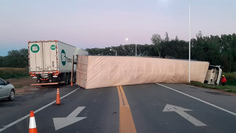 El camión proveniente de Brasil transportaba ajo.