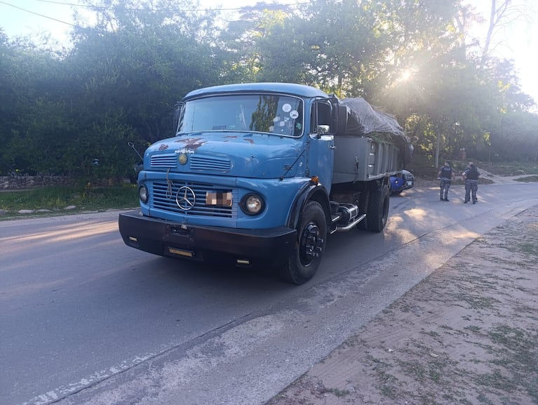 El camión que atropelló al niño