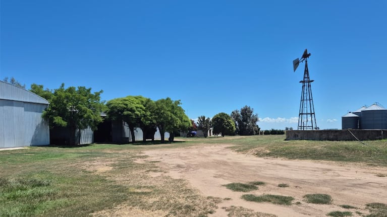 El campo en donde dos jubilados y un menor fueron asaltados el fin de semana.