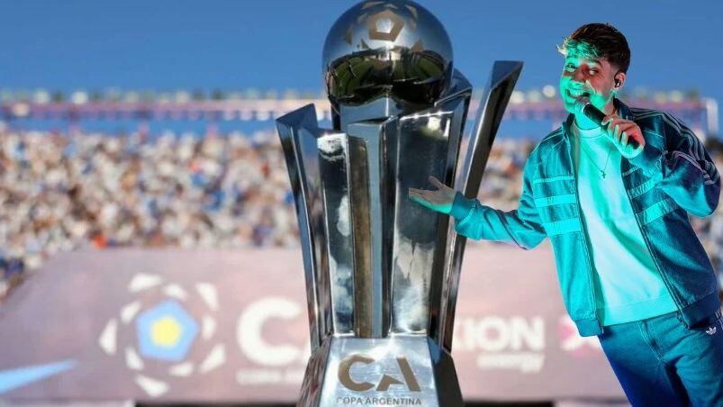El cantante de DesaKTa2 será el encargado de entonar el Himno en la previa de la final de la Copa Argentina.