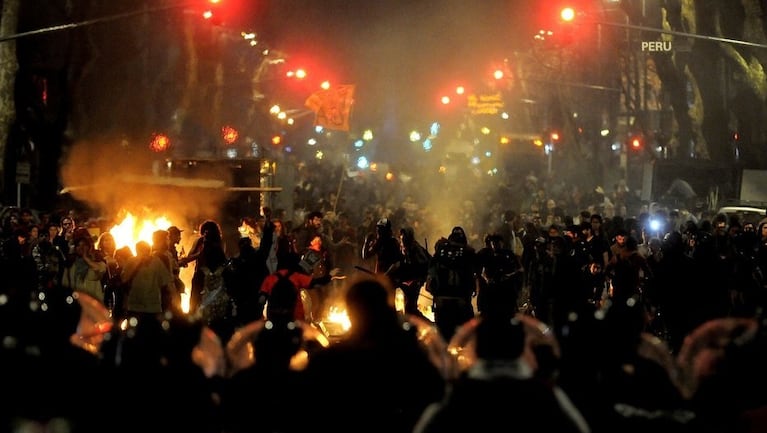 El caos se apoderó de las calles tras la marcha por Maldonado en Buenos Aires.