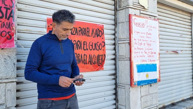 El carnicero cerró dos de sus tres carnicerías por la crisis.