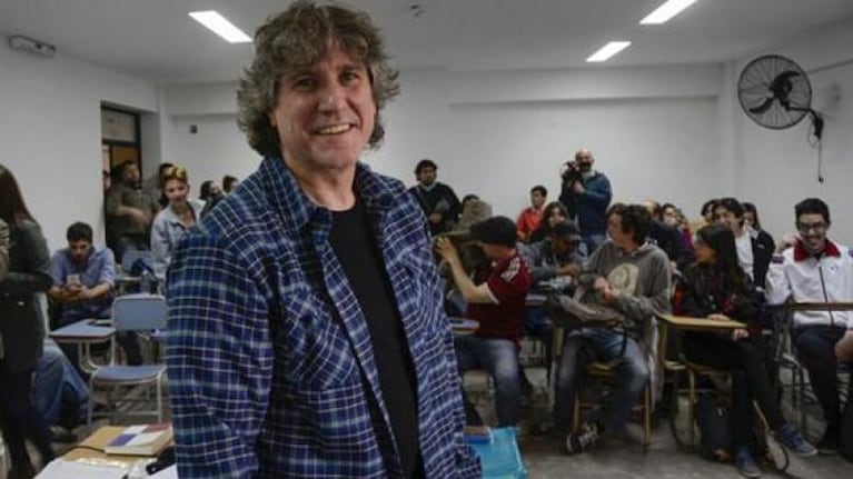 El cartel con el que recibieron a Boudou en La Plata