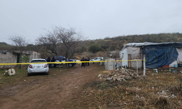 El caserío donde vivían las nenas y murieron por el incendio.
