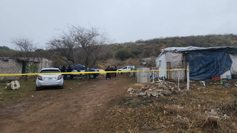 El caserío donde vivían las nenas y murieron por el incendio.