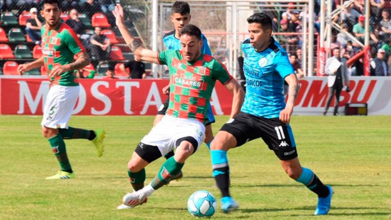 El Celeste estuvo lejos de conseguir su primera victoria en el torneo. Foto: Belgrano.