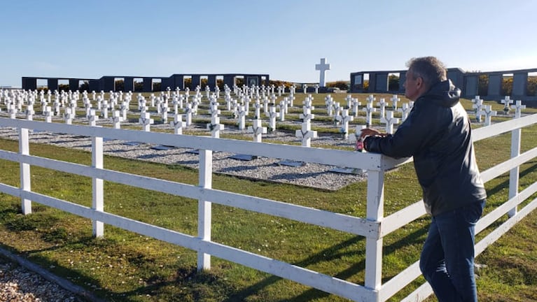 El cementerio de Darwin, donde descansan soldados argentinos caídos en la guerra.