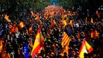 El centro de Barcelona, escenario de las marchas contra la independencia.