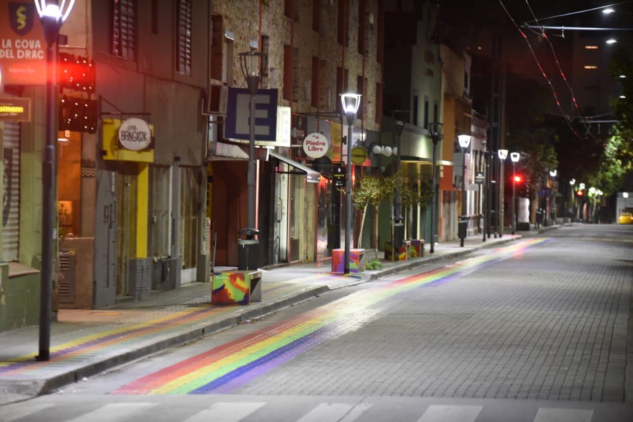 El centro de Córdoba, casi desierto por la cuarentena. Foto: Lucio Casalla / ElDoce.tv.