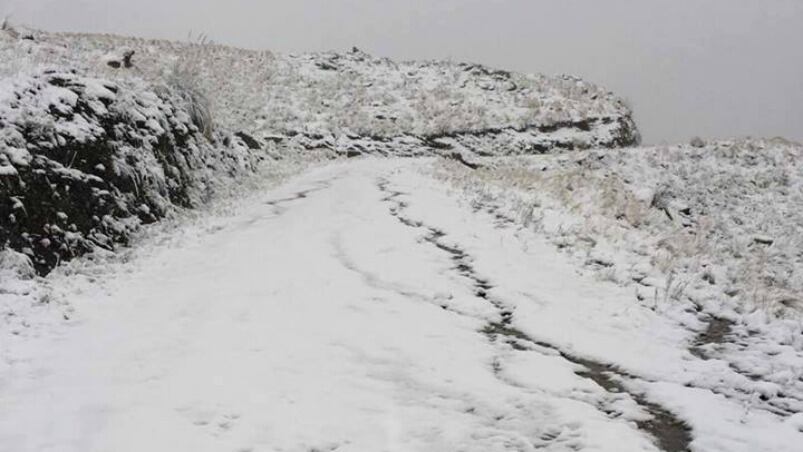 El Cerro Champaquí, hermosa postal de la nieve.