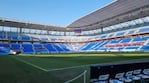 El césped del estadio 974, una de las dudas: Brasil ya se quejó. Foto: Lucio Casalla / El Doce.