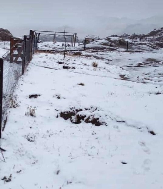 El Champaquí se lució con la nieve. Foto: El Clavo de Hierro.