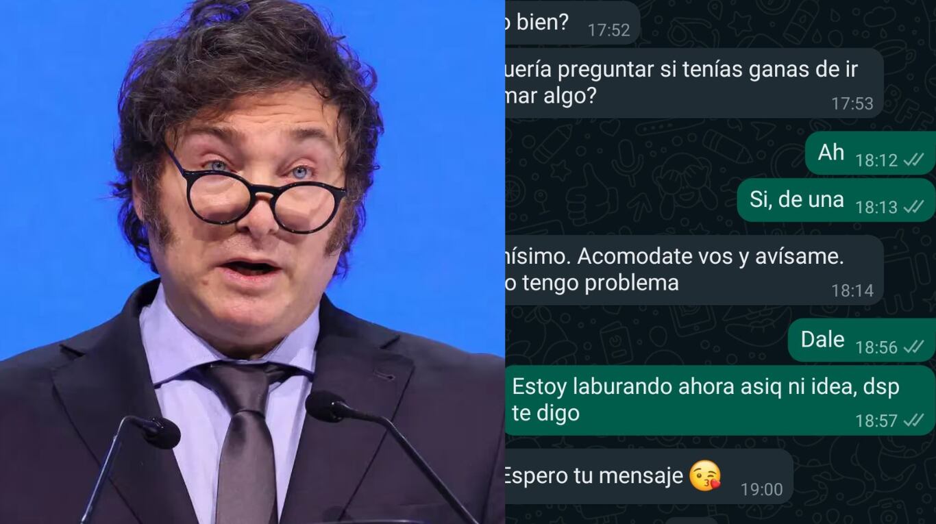 El chat viral que tuvo al presidente como protagonista central.