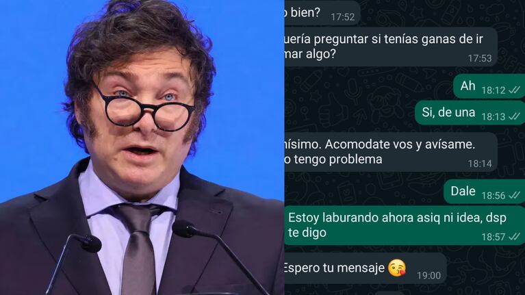 El chat viral que tuvo al presidente como protagonista central.