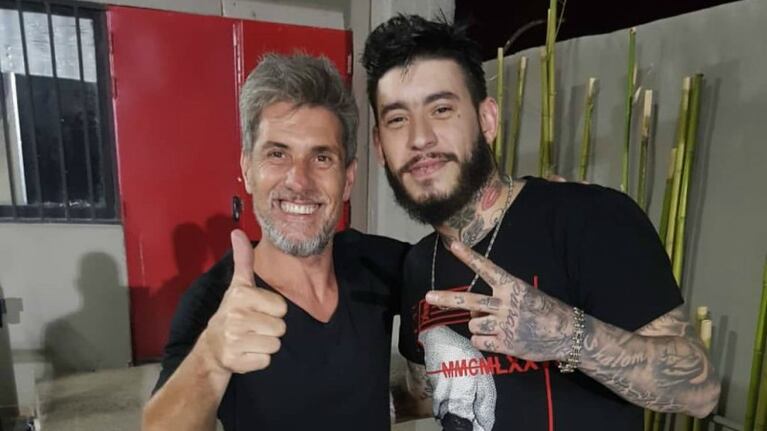 El Chato Prada y Ulises Bueno, juntos en el teatro.