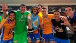 El Chino junto a los otros argentinos campeones con Tigres.