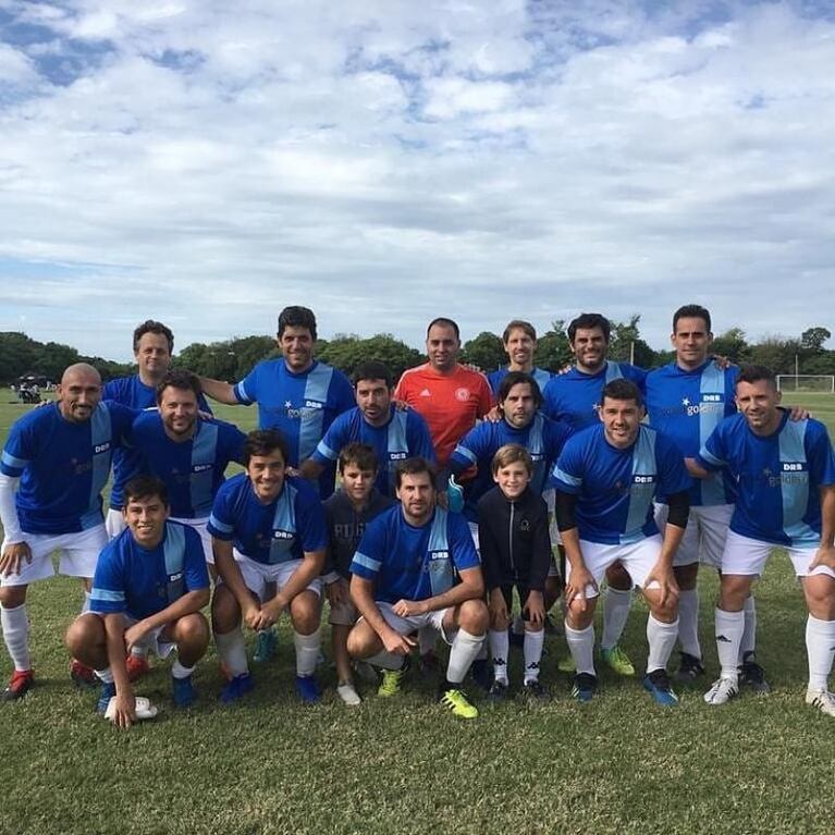 El Cholo Guiñazú debutó en un torneo amateur de Córdoba