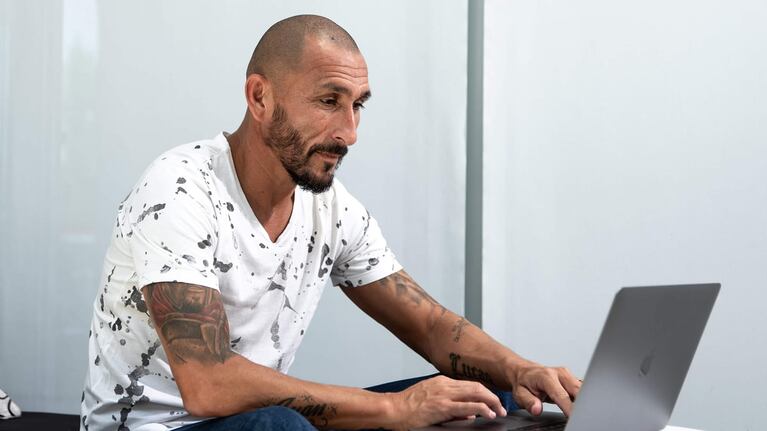 El Cholo habla desde su casa.