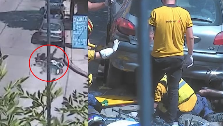 El choque de la moto ocurrió en barrio Crisol Sur.