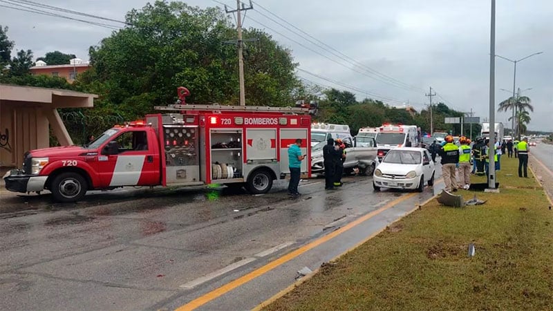 El choque fatal ocurrió en la carretera que une Playa del Carmen con Tulum.