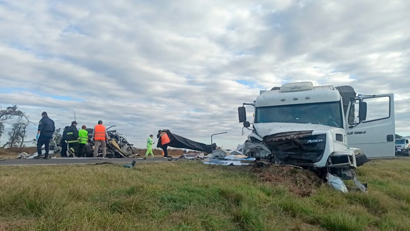 El choque fatal ocurrió en la ruta nacional 7.