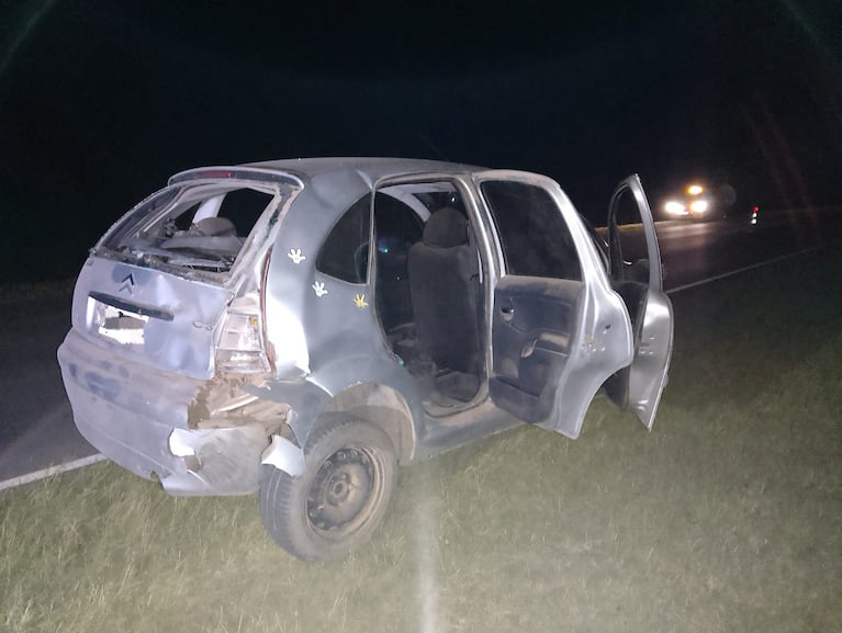 El choque fatal ocurrió en la salida de Sacanta, sobre la ruta E-52.