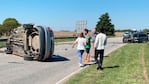 El choque fatal ocurrió sobre una curva de la ruta provincial. Foto: FM2000 Hernando.