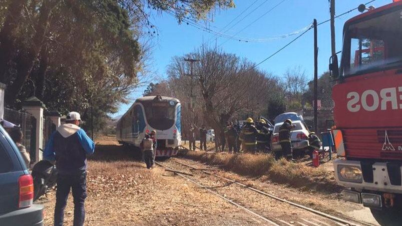 El choque ocurrió en la calle Ricardo Rojas al 6.800, camino a Saldán. (Foto: Cadena 3)