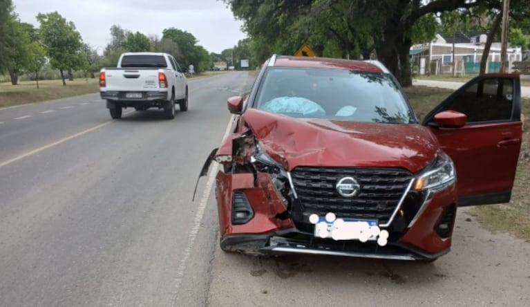 El choque ocurrió en la ruta 5 el lunes por la tarde.
